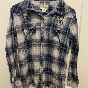 Womens western button up shirt